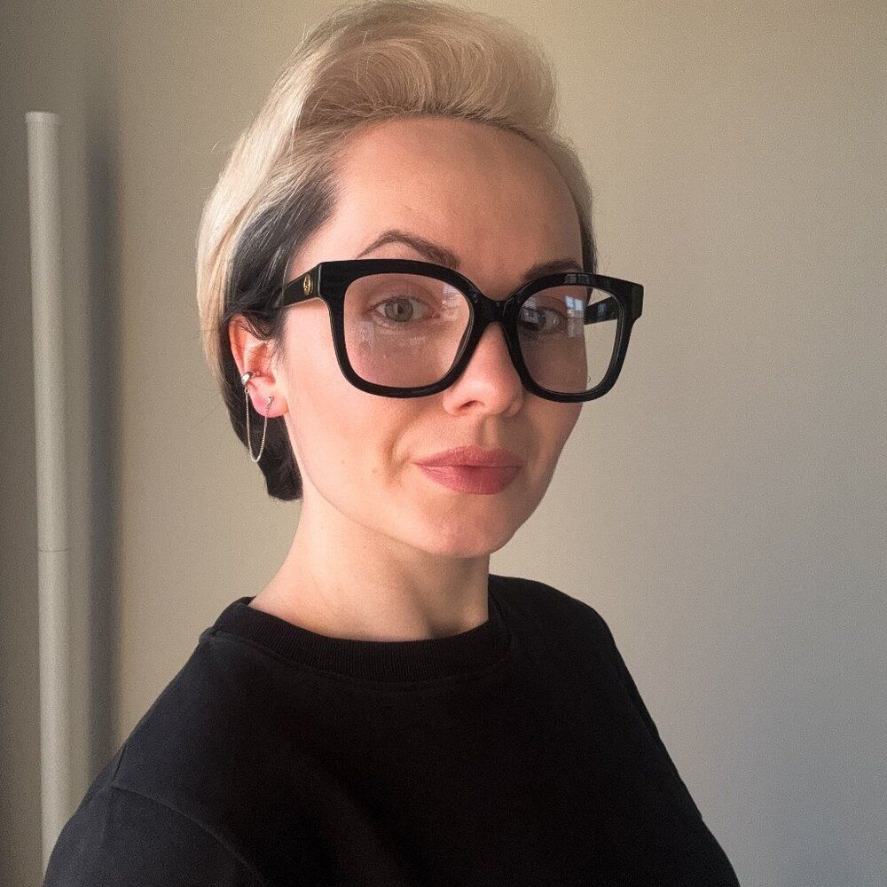 Gucci Women Eyeglasses Black Square Gg1258o 004 Brand New